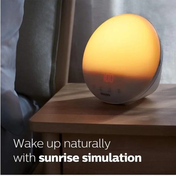 NWOB: Philips SmartSleep Sunrise Alarm Clock with Yellow Light - Picture 3 of 5